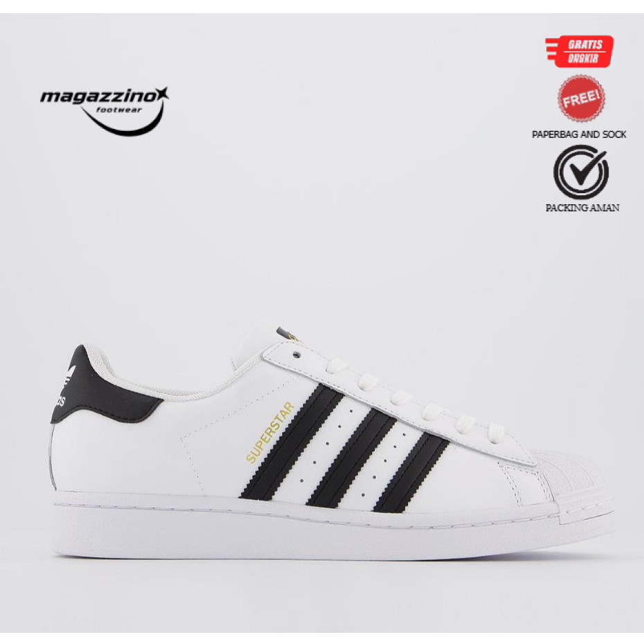 adidas  Superstar White Black Gold
