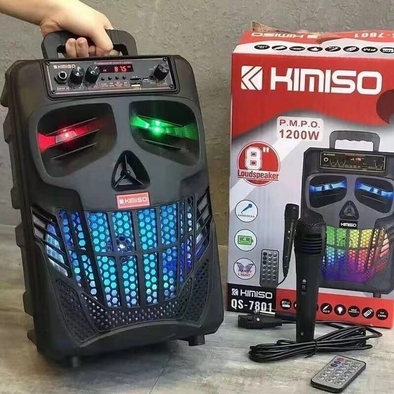 SPEAKER MKC QS7801 speaker karaoke QS-7801 speaker bluetooth + mic karaoke