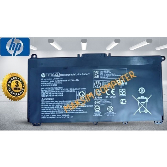 Baterai Laptop Hp 14s-cf1051TU 14s-cf2034TX 14s-cf2508TU -MC