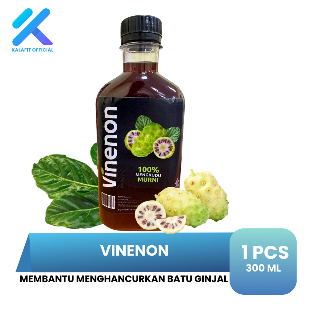 

VINENON Cuka Mengkudu Penghancur Batu Ginjal & Melancarkan Purin dalam tubuh 300 ML
