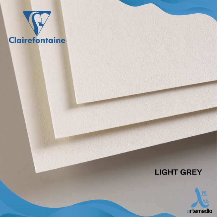 

Kertas Gambar Clairefontaine Pastelmat Pastel Paper Sheet - LIGHT GREY