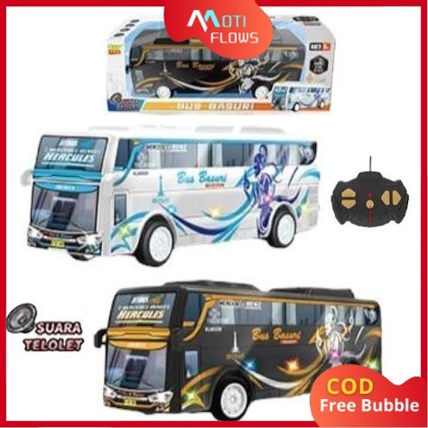 Mainan Anak RC BUS BASURI TELOLET 6176D Remote Control Basuri RC Bus Telolet Suara Telolet