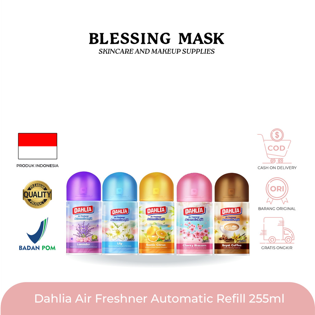 Dahlia Air Freshener Automatic Refill - 225mL | Pengharum Ruangan Otomatis | Wangi Mewah