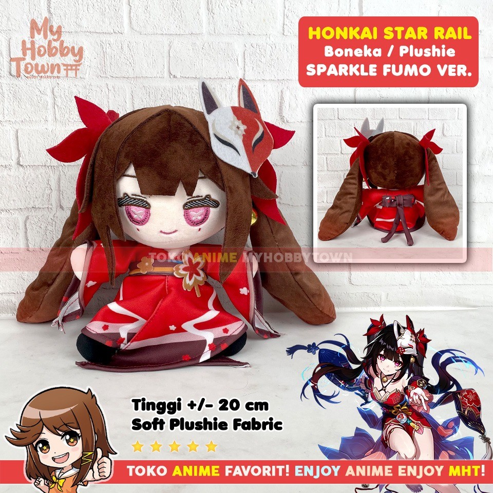 Boneka Anime Game Karakter Honkai Star Rail Sparkle Fumo Version Plushie Doll