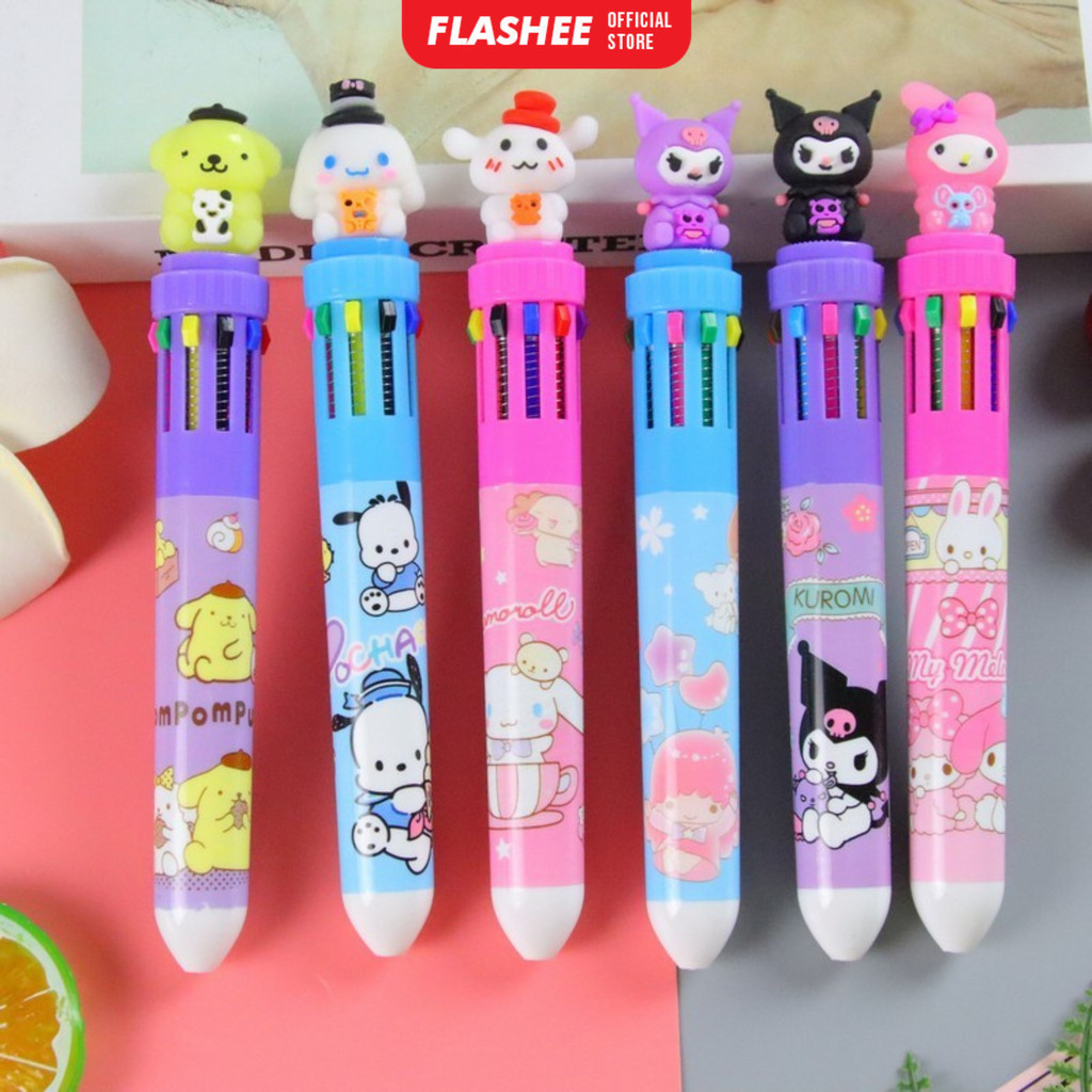 

Bolpoint 10 Warna Karakter Sanrio Astro Pulpen Warna Karakter Pulpen 10 Warna Motif Kuromi Melody