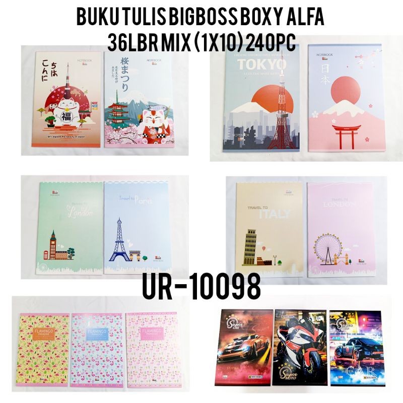 

(10PCS) Buku tulis BigBoss Boxy Alfa 36 lembar 10 buku