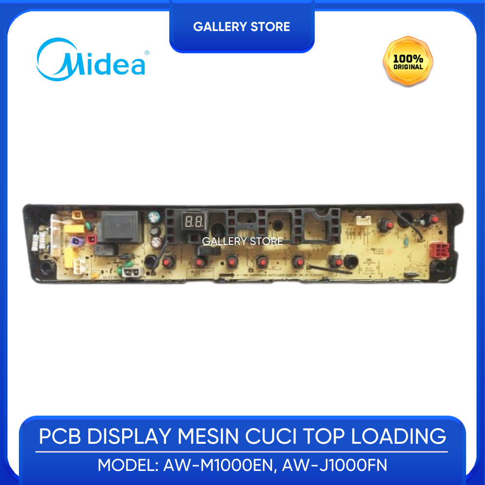 Modul Display Tombol Mesin Cuci MIDEA 1 Tabung Top Loading AW-M1000EN AW-J1000FN AW M1000EN AW J1000