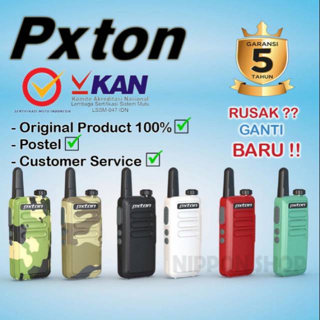 HT PXTON C1 brand USA bukan HT wln baofeng Wally talky
