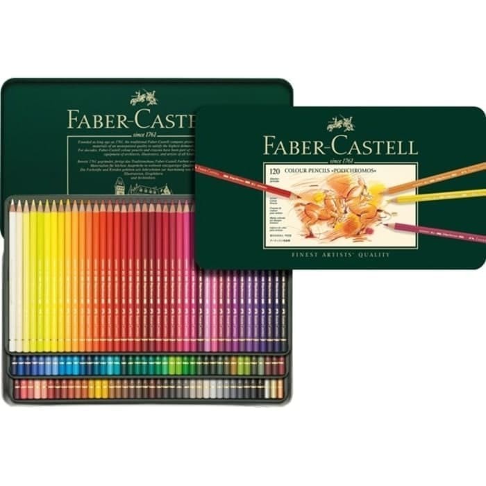 

Faber Castell Polychromos Color Pencils Tin of 24 Pensil Warna
