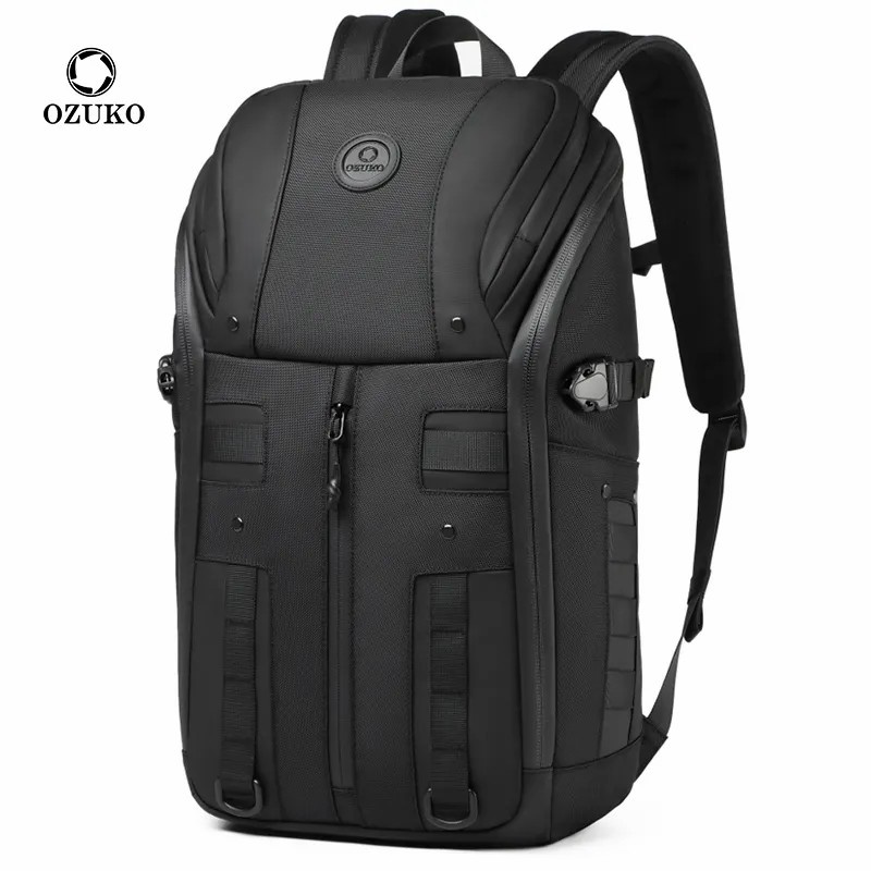 OZUKO Backpack #9697 - Black, Came, Blue, Grey