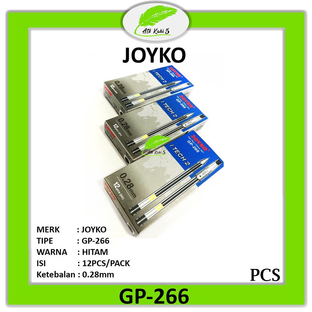 

JOYKO - Pulpen Gel Pen GP-266 I-TECH2 - Pcs