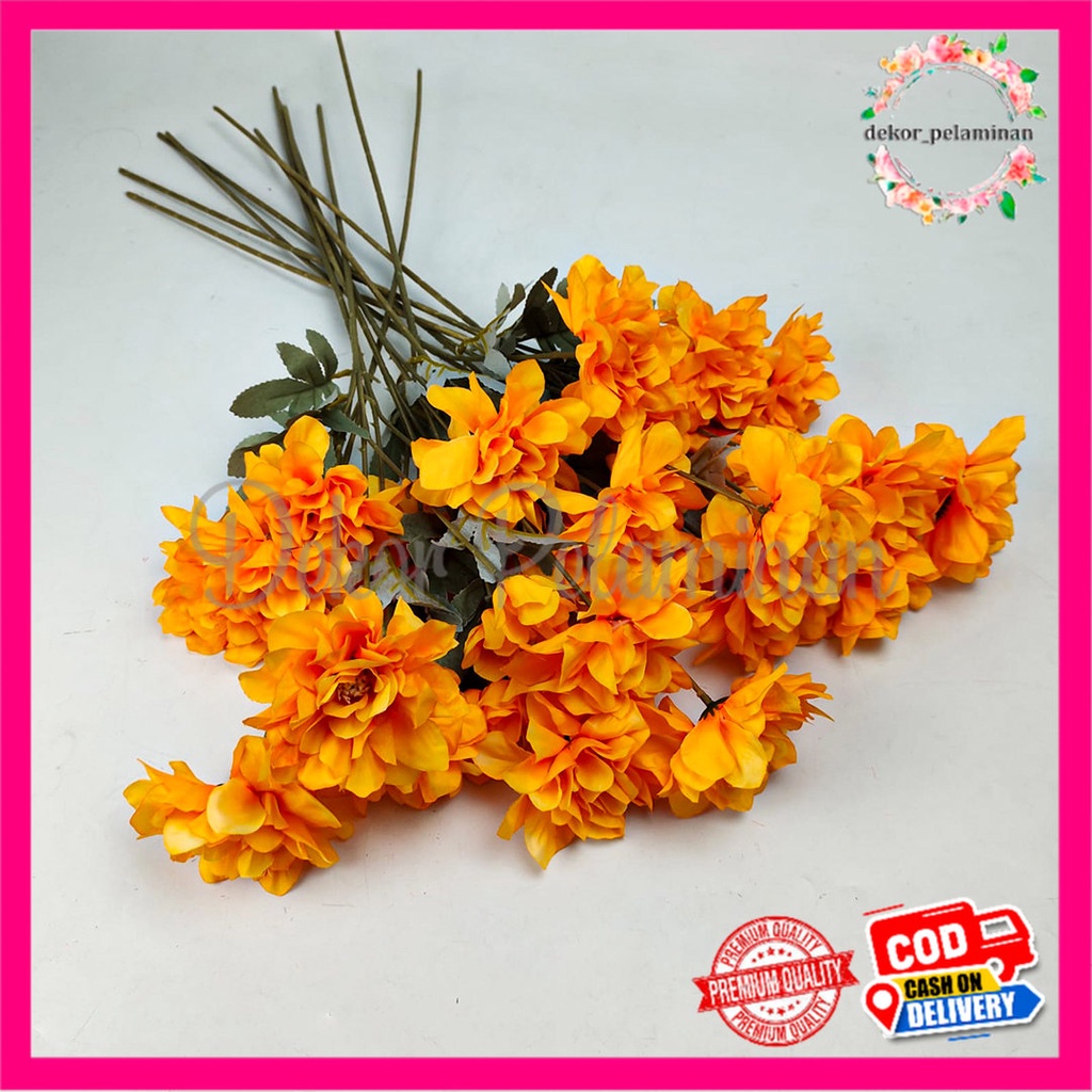 Bunga Semanggi Sakura Tangkai Panjang 65cm Artificial Imitasi kain untuk Dekorasi Hiasan kamar, ruma