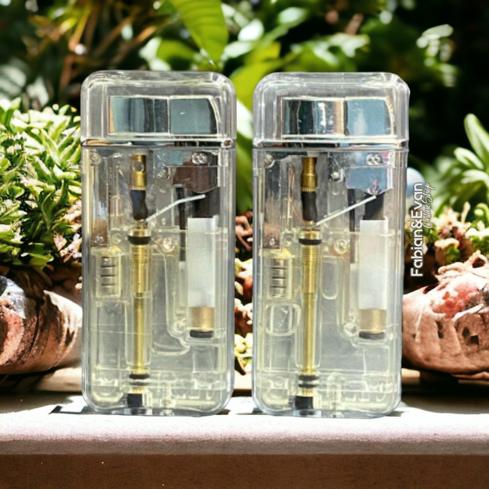 Korek Api Gas Bara Viral Transparan Lampu