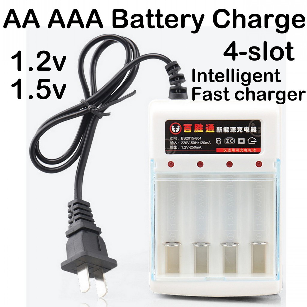 Charger Baterai Aa Aaa 220v Ni-Mh Ni-Cd 1.2v 1.5v Nimh