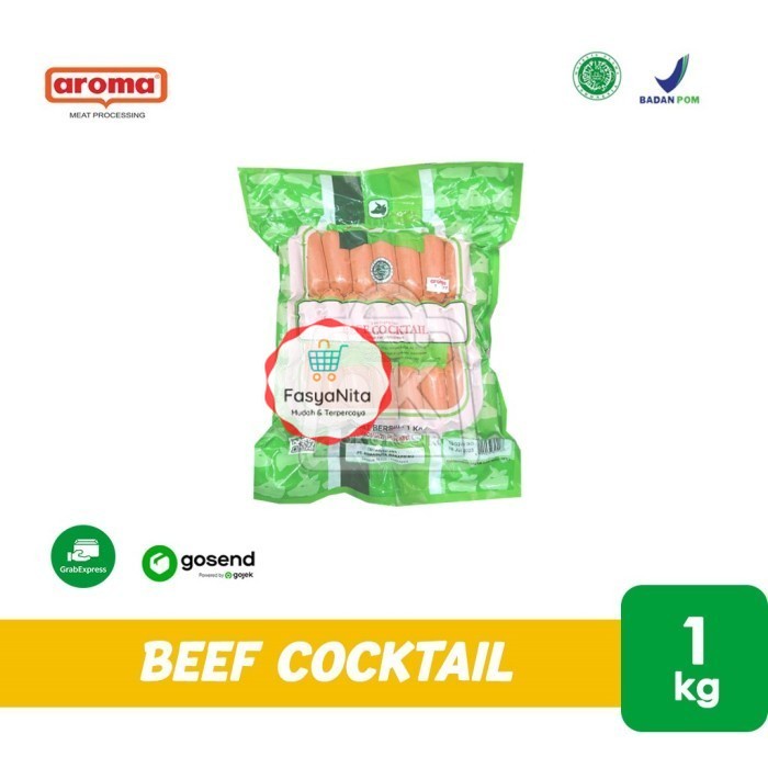 

Sosis Beef Cocktail AROMA 1kg (KHUSUS INSTANT) - FasyAnita Mart Denpasar