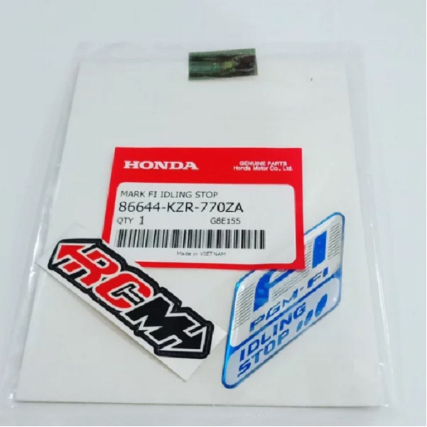 MARK EMBLEM STIKER STICKER ISS FI F1 IDLING STOP VARIO 125 PCX SH 150 BEAT SCOOPY ESP ORI ORIGINAL H
