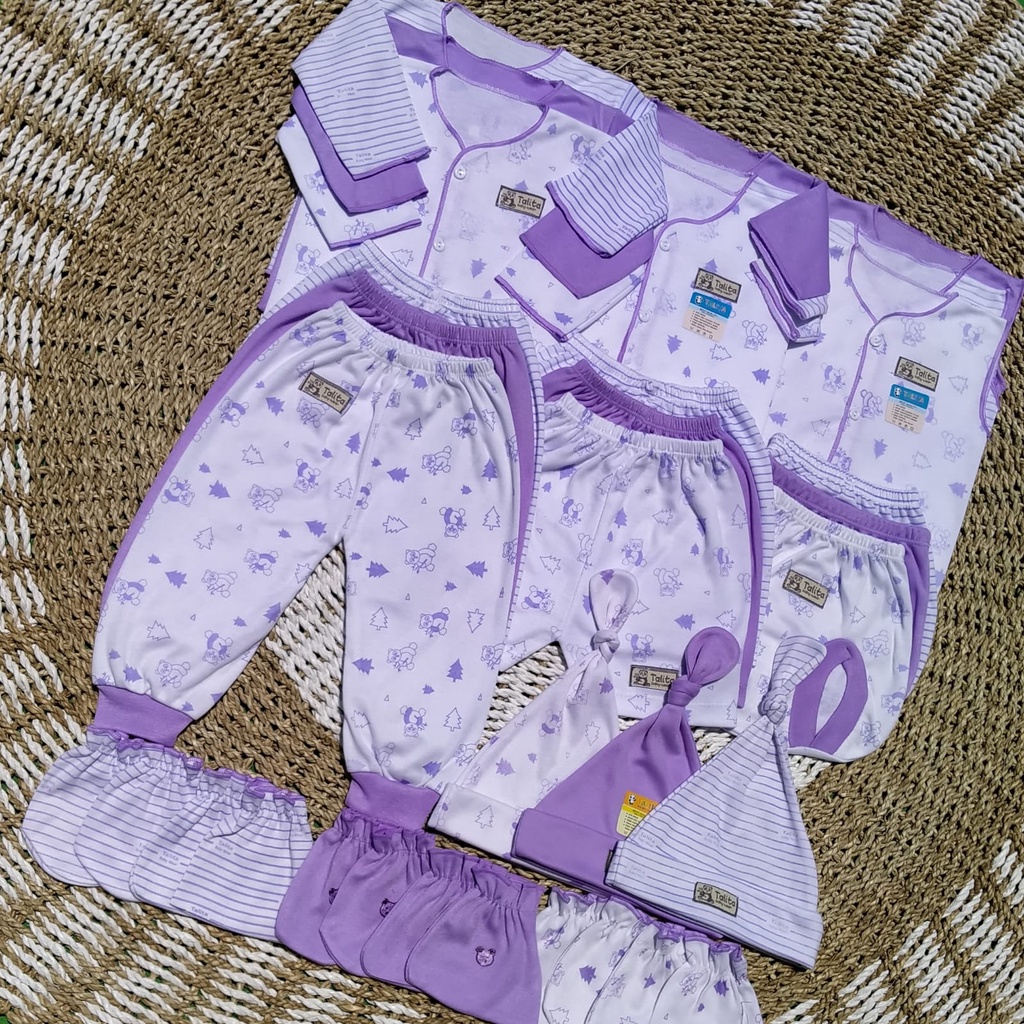 ISI 27 PCS Paket Hemat Baju Bayi SERI UNGU Paket Lengkap Bayi Baru Lahir Baju Newborn talitababywear