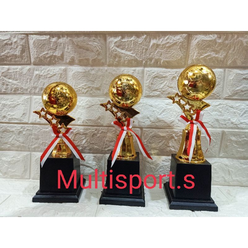 TROPHY PIALA KEPALA BOLA 1 SET 123
