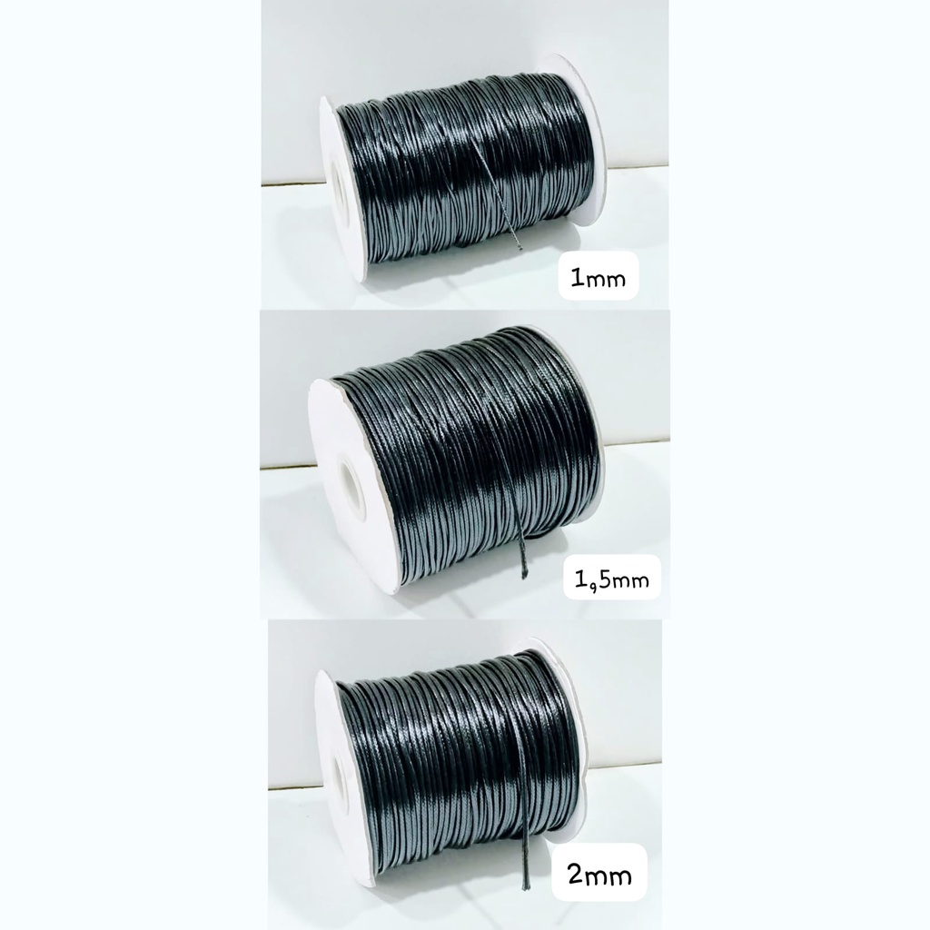 

HenJO Tali Korea 1mm ROLL BESAR 160m Tali Kulit Kreasi Kalung Gelang