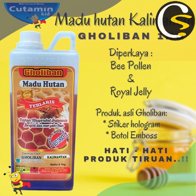 

GHOLIBAN - Madu Hutan Kalimantan KLM 100% Asli 1kg