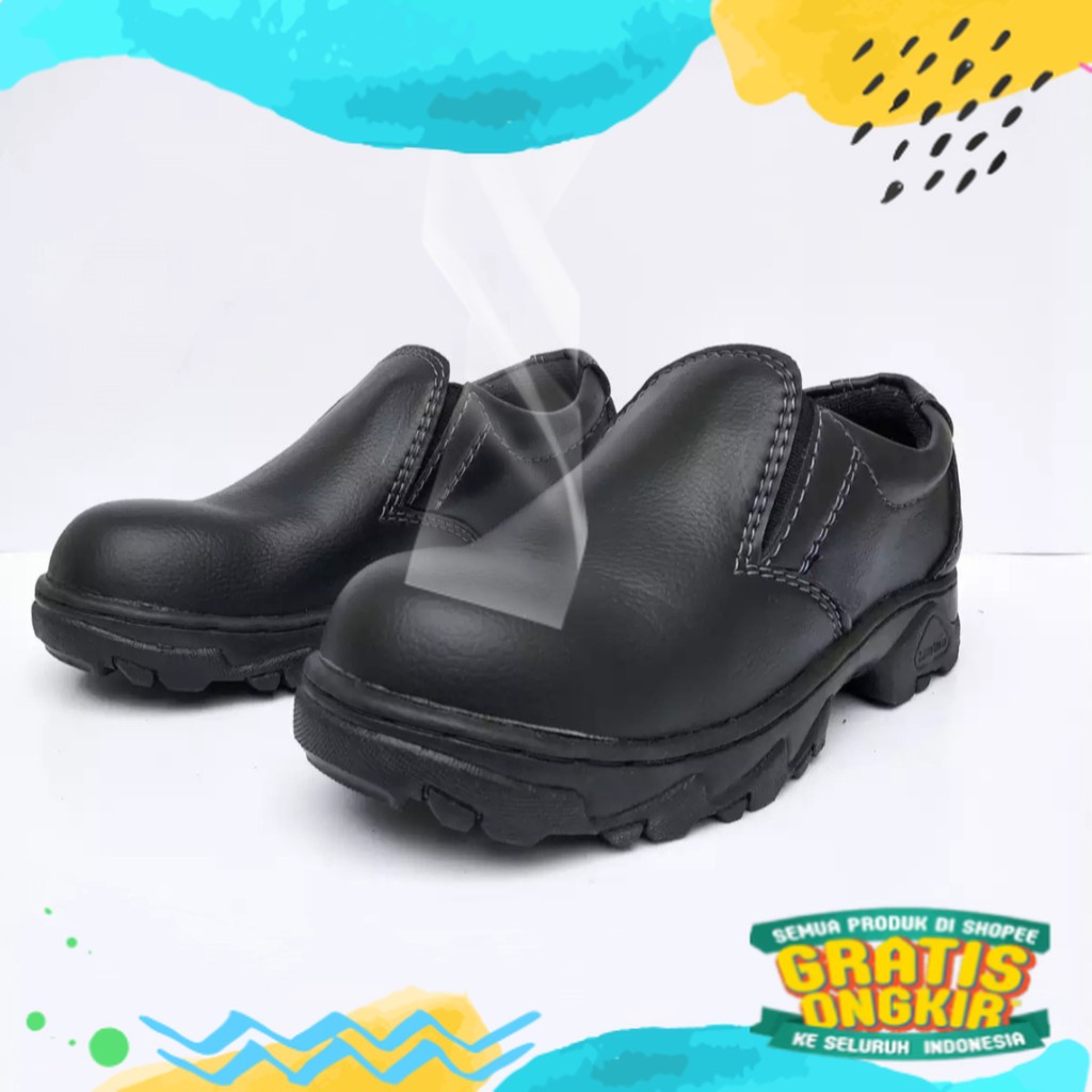 Sepatu Safety King Kickers Original Asli Murah TNI POLRI PDH PDL KITCHEN BENGKEL Ujung Besi/ Karet