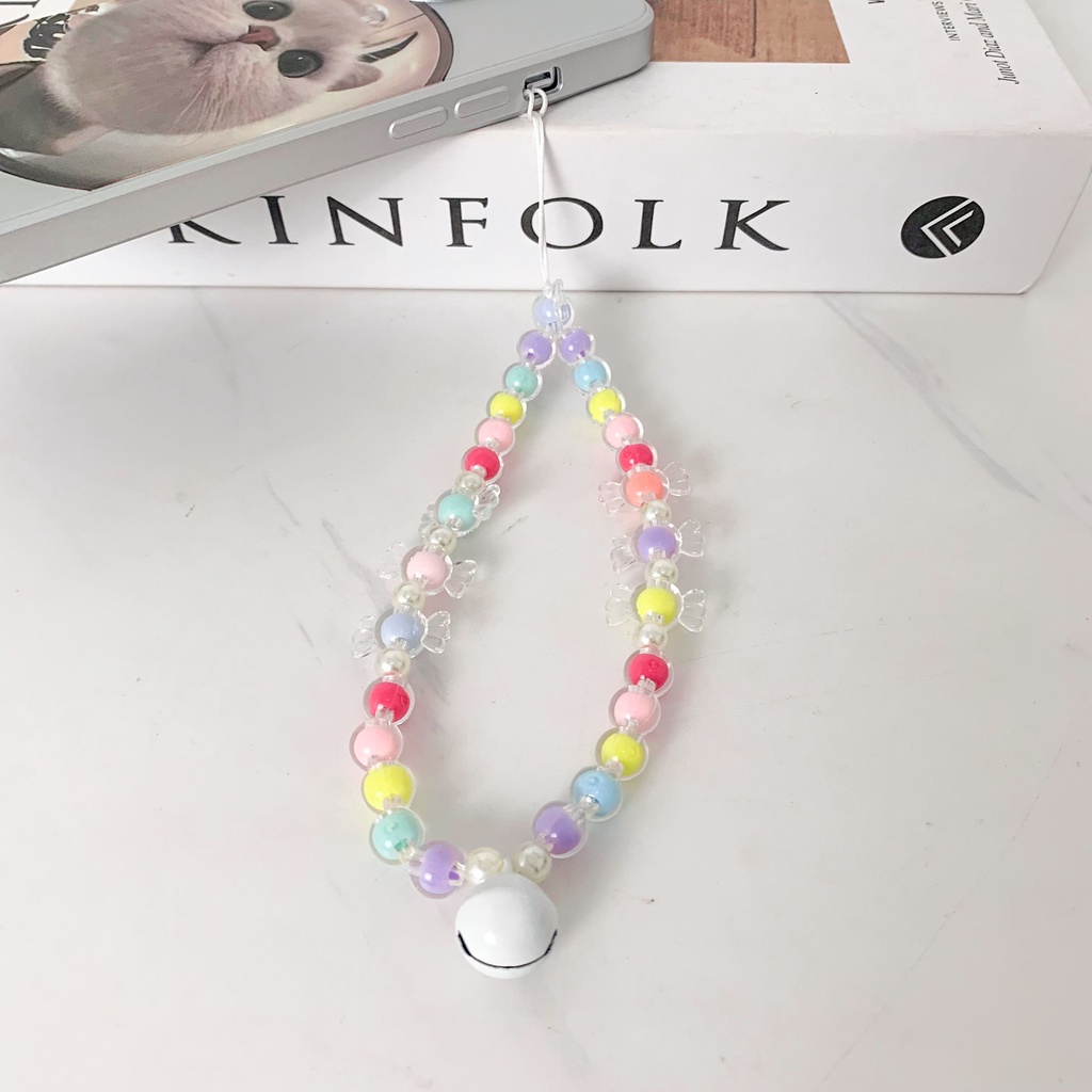 Mowin.id Beads Strap Gantungan Handphone Motif Lonceng. PK