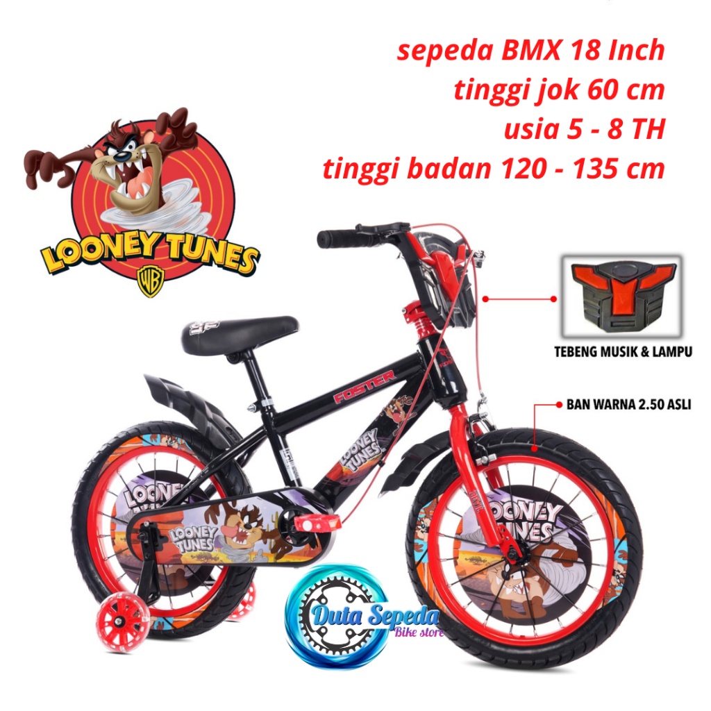 sepeda BMX anak laki laki 18 inch 5 sampai 7 tahun