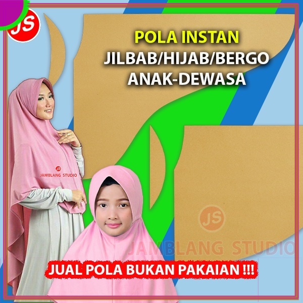 Pola Instan Jilbab Anak TK, SD, SMP, SMA dan Dewasa | Rotsa.Id