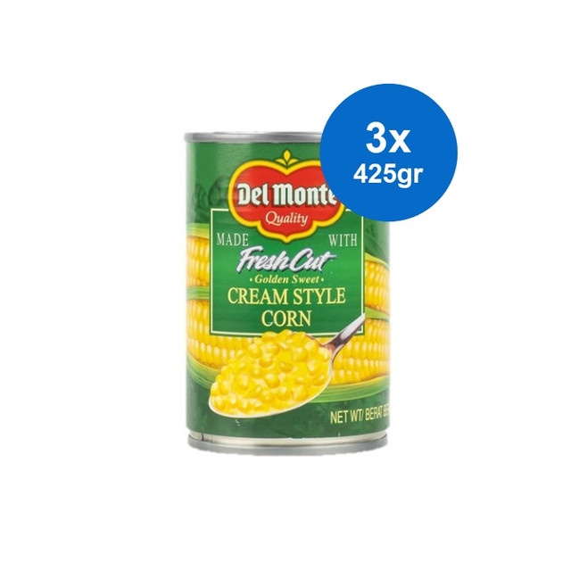 

Delmonte Cream Style Corn Jagung Krim 425 gr x 3