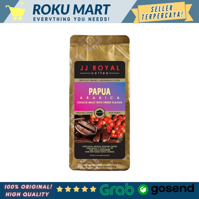 

JJ Royal Papua Arabica 200g / KOPI JJ ROYAL PAPUA 200 g - BIJI