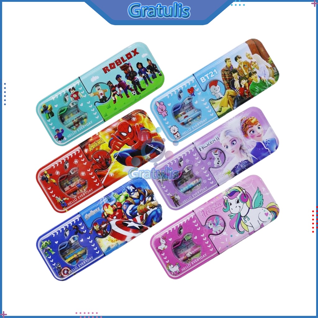 

KOTAK PENSIL LENGKAP 2 SUSUN KARAKTER [3318] / TEMPAT PINSIL ANAK LUCU / CASE PENCILS CUTE / TEPAK WADAH PULPEN PEREMPUAN DAN LAKI-LAKI