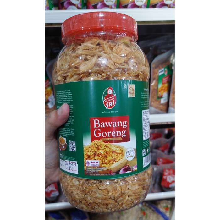 

Bawang Goreng Khas Palu Hj Mbok Sri 500 gr kemasan Toples