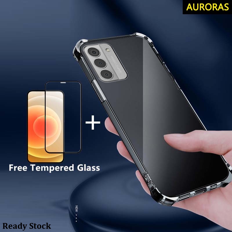 For Nokia G42 G22 C210 Phone Case Casing Soft Cover + Free Tempered Glass Screen Protector
