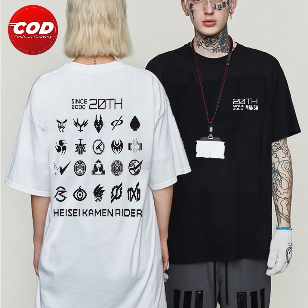 ( Promo COD )  Kaos Keren / Kaos Kamen Rider / Kaos Distro / Kaos Kamen Rider Zi-o , Kiva , Faiz , D