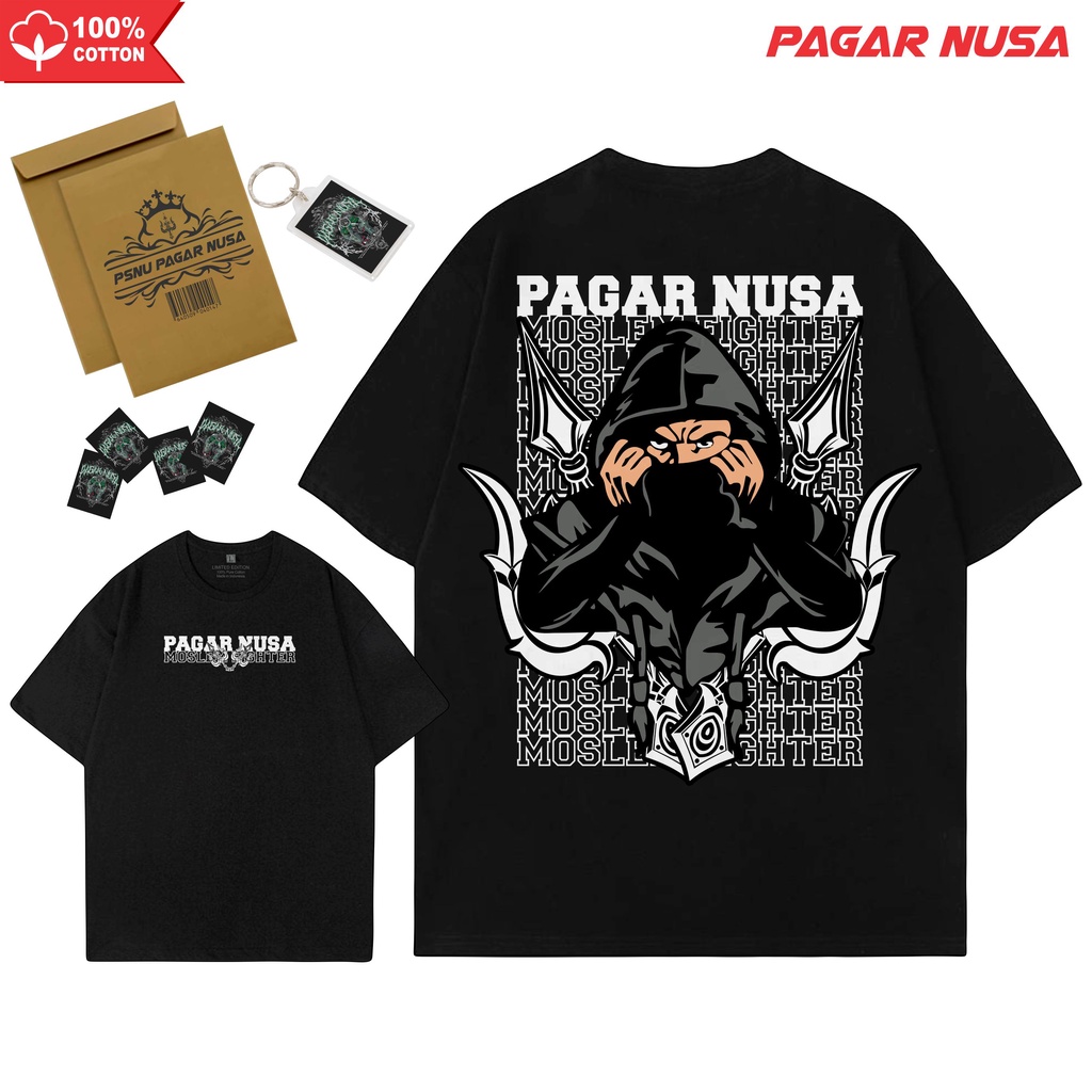 KAOS PAGAR NUSA PN MOSLEM FIGHTER STREET PN GASMI  SENYAPN GARAPN