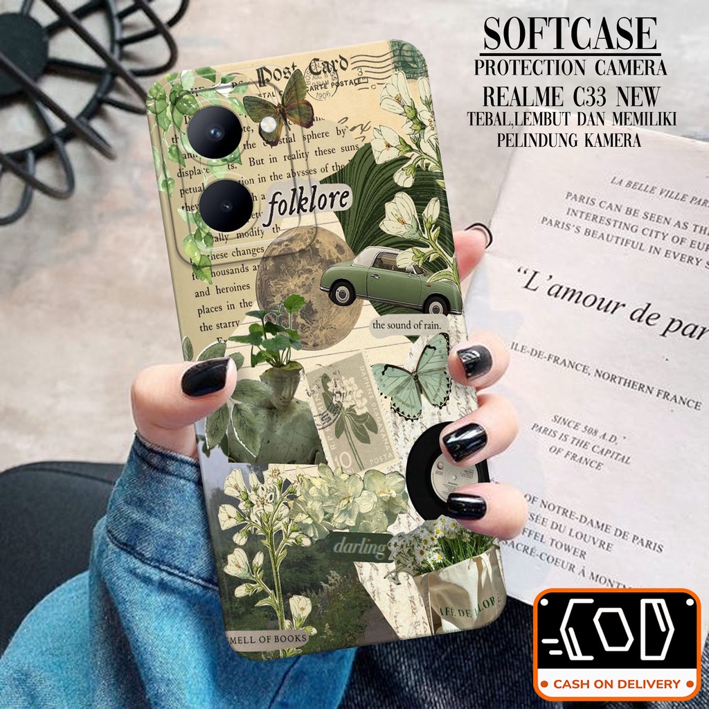 Softcase Silikon Hp Realme C33 Terbaru - Trans Case Casing Hp Realme C33 Terbaru