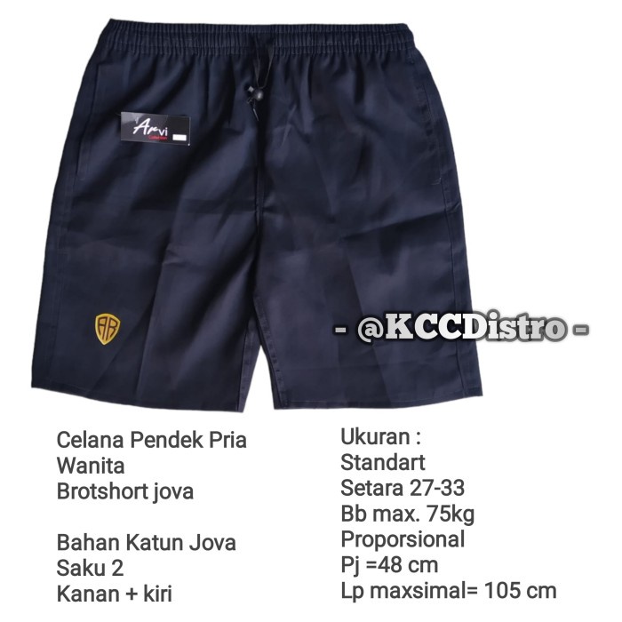 Celana Pendek Pria dan Wanita Broadshort jova santai premium murah chinos chino santai harian