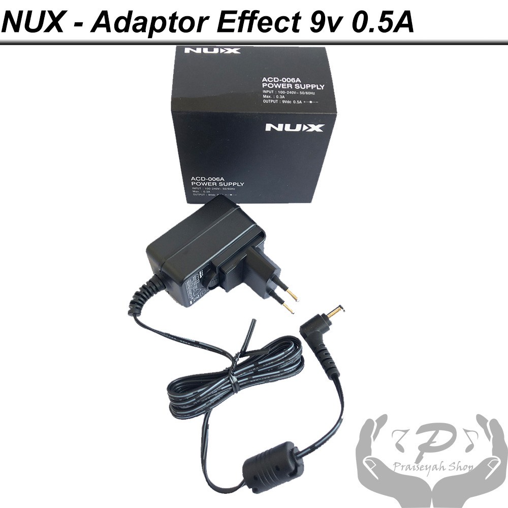 WL85TN Adaptor Efek Gitar Nux 9V 0.5A Adapter Effect Power Supply ACD-006A