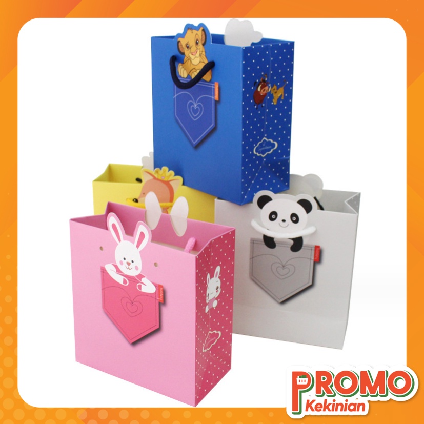 

Promo Kekinian - 6051 Paper Bag Ulang Tahun / Paper Bag Motif Animal / Goodie Bag Ulang Tahun Animal Series / Paper Bag Karakter Lucu
