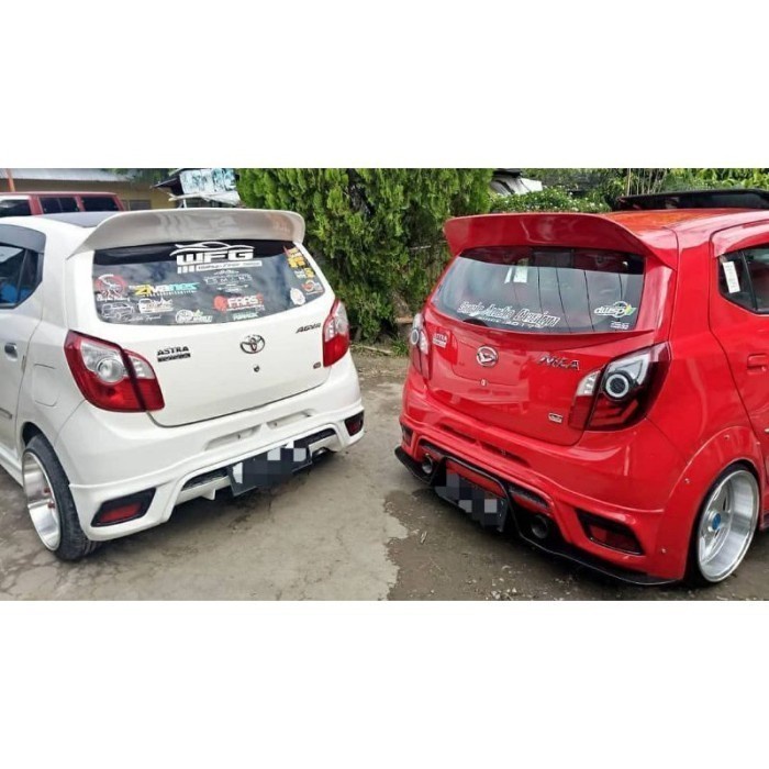 body kit bodykit agya ayla belakang model yaris GRADE-A
