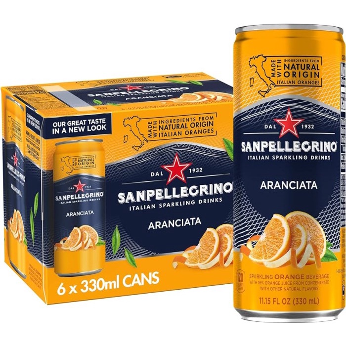 

San Pellegrino Italian Sparkl Aranciata Orange 6'SX330ml (Non Alkohol)