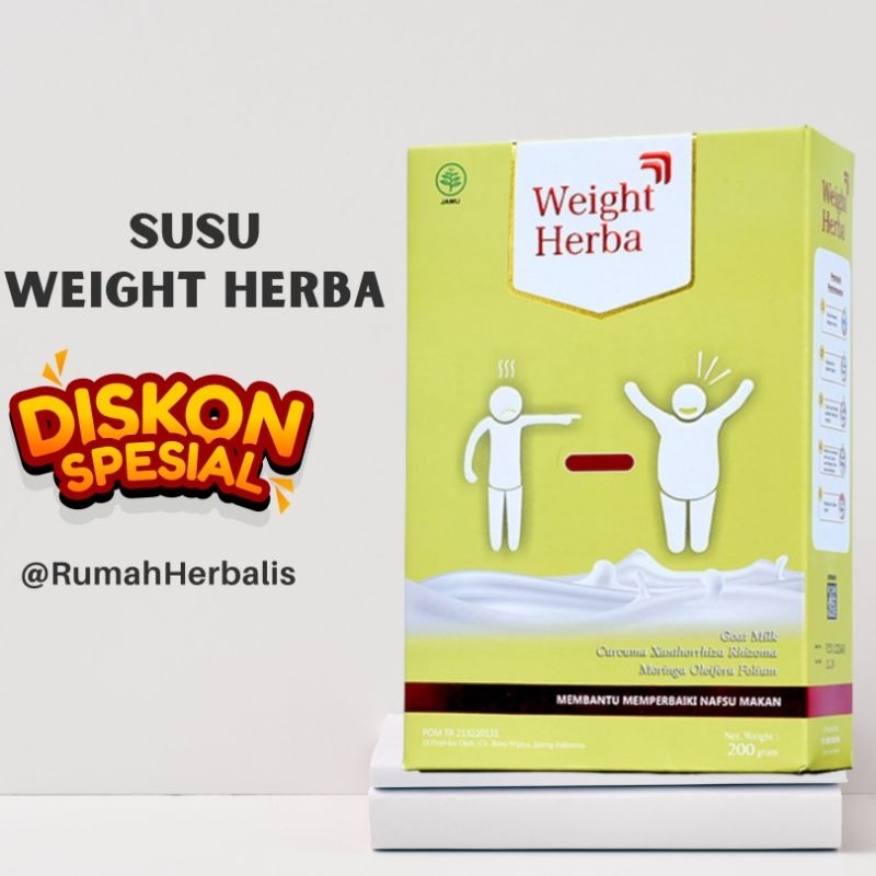 

Susu WEIGHT HERBA Penggemuk Badan Penambah Nafsu Makan Original 100%