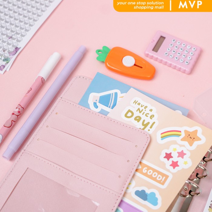 

MURAH- Paket Budgeting Keuangan Binder A6 Paket Menabung Sinking Fund Ziplock - Binder Krem- 1.2.23