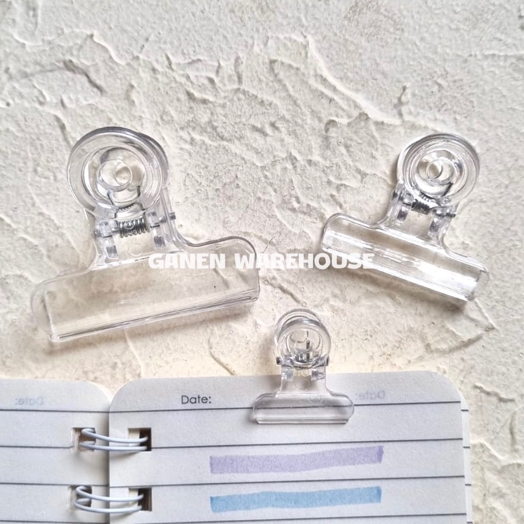

[GW] Transparent Paper Clip Jepitan Kertas Transparan Plastik