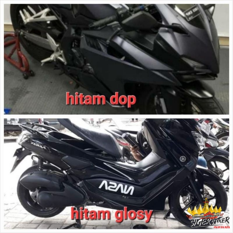 Skotlet Motor Aquarium Hitam Glossy/Doff - Harga per Meter