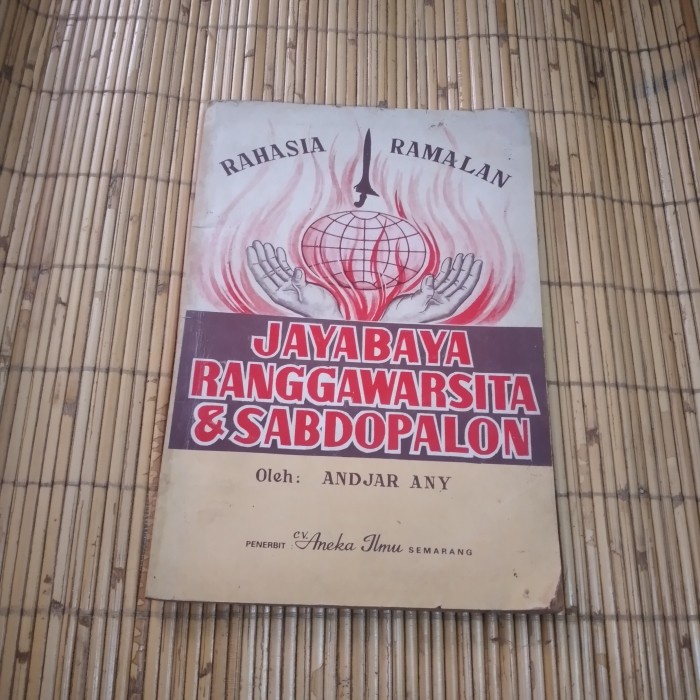Original rahasia ramalan jayabaya ranggawarsita & sabdopalon