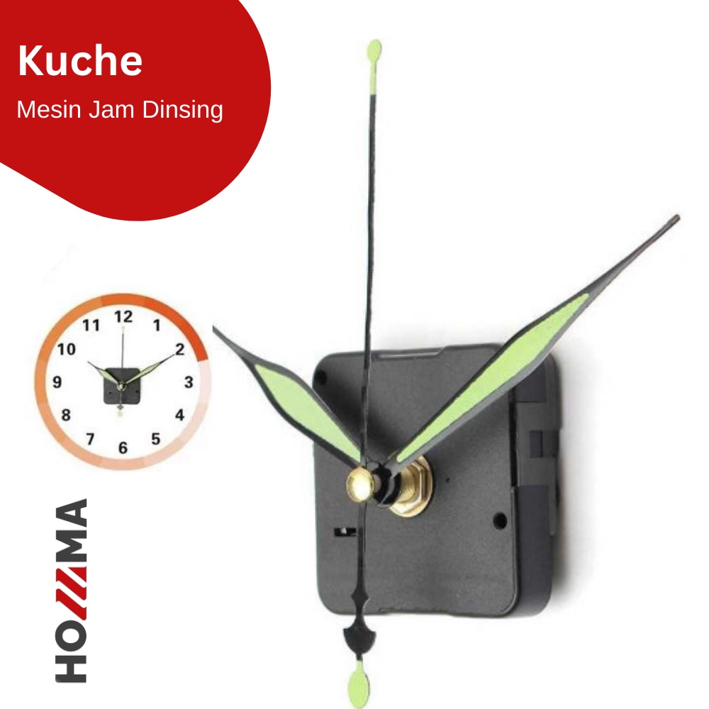 Mesin jam Dinding Halus tanpa suara set jarum dan mesin