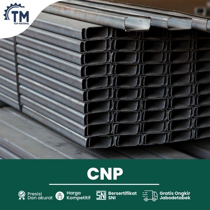 Besi CNP 125 x 50 x 20 x 3.2mm x 6M Full SNI Kanal C Channel