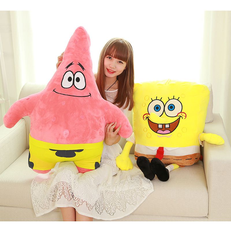 Mainan Boneka Spongebob Patrick Star Squidward Tentakel Bahan Plush Hadiah Ulang Tahun Kualitas impo