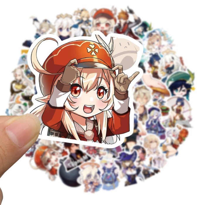 

STICKER VINIL ISI 50 PCS GENSHIN IMPACT GAME ANTI AIR AESTHETIC BOTTLE